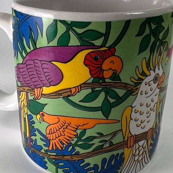 Parrot Bird Ceramic Coffee Tea Cup Mug Gift Collectible Gift - Picture 9 of 14